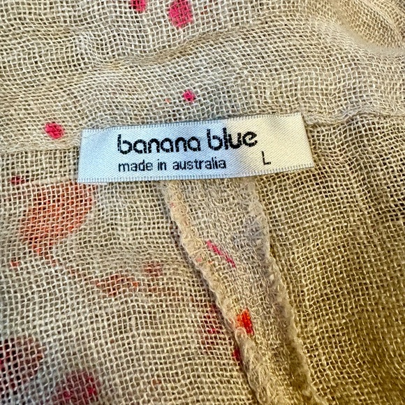 BANANA BLUE Bright Flax Mesh Splash Duster Coat - Picture 9 of 10